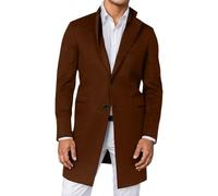 Manteau Homme Hiver Veste Habillé Longue Long Cuir Parka Chaude Trench Coat Laine Grande Taille Chaud Cachemire Mi Manteaux Court De Costume Grand Froid Classe Jaketa Winter Men Mi-Long Monteau Noir