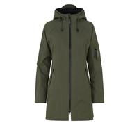 Manteau impermÃ©able en softshell stretch et polaire femme Ilse Jacobsen HornbÃŠk Vert 38
