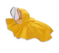 Manteau Imperméable Double Couche pour Chien avec Capuche Réglable Et Bandes De Sécurité Réfléchissantes Facile À Porter pour Les Protections des Jours De Pluie Dog Raincoat