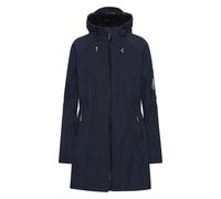 Manteau impermÃ©able en softshell stretch et polaire femme Ilse Jacobsen HornbÃŠk Bleu 40