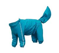 Manteau Imperméable Extérieur pour Chien Veste Pluie Combinaison Capuche Borde TPU Visibilité Réfléchissante Coupe Mâle Femelle Facile à Mettre, Style to 10, Size to 10