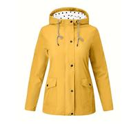 Manteau Impermeable Femme Manteau Mi Saison avec Vêtements Pancho Poncho Pluie Rose Longue Doublé Ski Combinaison Velo Veste Cape de Pluie Femme XL
