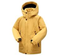 Manteau Imperméable Filles, Veste de Pluie pour Enfant Fille Manteaux Imperméables à Capuche Fermeture éclair éPaissir Parka Polaire Chaude en Peluche Vestes de Pluie Vêtement de plein air 7-17 Ans