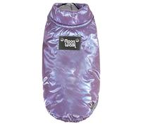 Manteau imperméable Moonwalk pour Chiens avec Rembourrage supplémentaire, Fermeture Velcro et Trou de laise. Protège Contre la Pluie et Le Froid, Confort Maximum et Ajustement réglable | Violet, XS