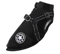 Manteau imperméable pour chien - Veste d'hiver pour chien de petite et moyenne taille avec harnais - Manteaux réfléchissants pour chien - Gilet doublé sans manches (noir, S)