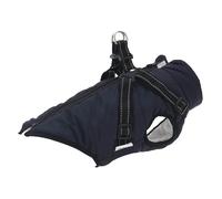 Manteau imperméable pour chien - vidaXL - Harnais intégré - L28 - Bleu marine - Imperméable - Doublure polaire
