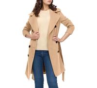 Manteau Laine Femme, Manteaux d'hiver Veste Chic Et Elegant Cardigan Duffle Coat Ample Fluide CéRéMonie Mode Manches à Volants Couleur Unie Demi Saison Chaud Transition LéGèRe
