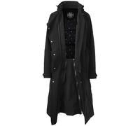Agu Long Winter Trench Coat Jacket Noir 2XL Femme
