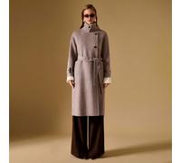 Manteau long en laine confortable et chaud, à simple boutonnage et ceinturé, style femme "Old Money", pour l'automne/hiver, les vêtements d'hiver, les vêtements de Noël, les vêtements du Nouvel An M,S