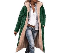 Manteau Long Femme en Laine Manteaux Femmes Hiver Doublé Polaire Chaud Veste Trench Coat Manches Longues Blouson mi Saison À Capuche Grande Taille épaissir Parka Manteaux d'hiver Doudoune Outercoat