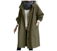 Manteau Long Femme Trench Cuir Chic Et Elegant Hiver En Laine Coat Parka Grande Taille Automne Vetement Oversize D'hiver Coupe Trapeze Blouson Chaud Grossesse Mi Saison Court Polaire Surdimensionné