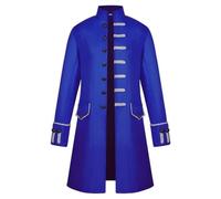 Manteau long gothique à capuche pour homme Steampunk Trench Jacket Costume d'Halloween, 112, M