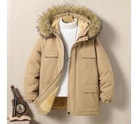 Manteau matelassé doublé thermique pour garçon, coupe ample et à la mode, idéal pour l'automne/hiver, l'extérieur, les voyages, l'école et diverses occasions. Manteau matelassé indispensable pour l'au