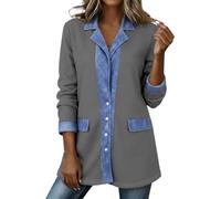 Manteau mi-long ample grande, coloré et à, pour une tenue décontractée él | Blazer Blanc Sans Manche Legere Capuche Sweat Lainée Croisée Bouton Crochet Vison Loose Pure Pelisse
