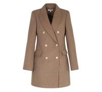 Manteau mi-long coupe ajustée FEMME MORGAN taupe style blazer 46