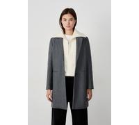 Manteau mi-long coupe droite avec laine - Vadim - 34 - Grey - Femme - Etam
