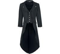 Manteau militaire Gothic de Banned Alternative - Veste Queue De Pie - S à 4XL - pour Homme - noir S