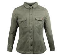 Manteau Motard Pour Femme Vert John Doe XTM (XL)
