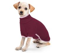Manteau Polaire Chien, Veste Chaude Chiot Gilet Polaire Sweat-Shirt Pull Chien Petite Taille Pull pour Chihuahua Manteau Jack Russel Automne et Hiver(Rouge, S)