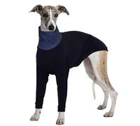 Manteau Polaire Lévrier Hiver, Sweat Lévrier Manteau Grand Chien Vêtements Chauds pour Chiens Dog Jumper(Noir, L)