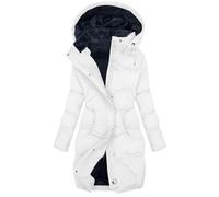Manteau polaire pour femme avec capuche doublé, manteau matelassé pour femme, veste d'hiver chaude, veste de transition, coupe ajustée, veste d'hiver épaisse, veste de loisirs élégante, veste de sport