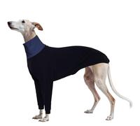 Manteau Polaire Whippet, Pull-Overs d'hiver Whippet Pyjama Whippet Sweat Chien Vetement Chaud Whippet Vest Chaud Manteau Petit Chien(Noir, XS)