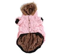 Manteau pour Chien à Capuche, Veste Matelassée Double Épaisseur, Couleur Vive, Taille Grande - Isolation Thermique, Confort Douillet, Vestimentaire pour Grand Chien en Hiver (5XL)