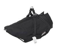 Manteau pour chien avec harnais - vidaXL - Noir - 3XL - Polaire et polyester - Réglable - Imperméable - Coupe-vent