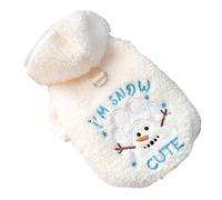 Manteau pour chien | Costume de bonhomme de neige chaud réglable à capuche - Vêtements d'hiver pour chien - Pour l'hiver, l'automne, un anniversaire, Halloween, Thanksgiving