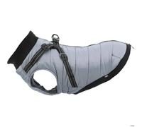 Manteau Pour Chien - Trixie - Pontis - 24 Cm - Harnais Intégré - Détails Réfléchissants - Gris