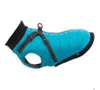 Manteau Pour Chien - Trixie - Pontis - Turquoise - 33 Cm - Harnais Intégré