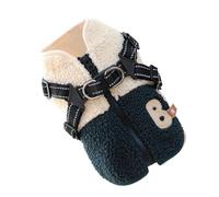 Manteau pour Chien,Veste Coupe Vent Doublée avec Harnais,Manteaux à Ouverture Arrière pour Temps Froid | pour Petits Et Moyens Animaux Sports d'automne en Plein Air Randonnée