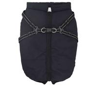 Manteau pour chiens avec harnais - vidaXL - Imperméable - Réfléchissant - L44 - Bleu marine - Polyester et polaire