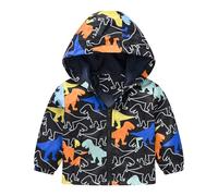 Manteau pour Filles Blousons avec Zippée Manteaus Mi-Saison Léger Décontractée Streetwear Style Légers Respirant Doublure Veste Pull-Over Longue Enfants 2-12 Ans