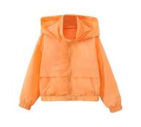 Manteau pour Filles Blousons avec Zippée Manteaus Mi-Saison Léger Vestes Varsity Baseball Doublure Doux Respirant Unisexe Garçon Fille Enfants 2-12 Ans