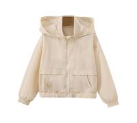 Manteau pour Filles Blousons avec Zippée Manteaus Mi-Saison Léger Vestes Varsity Baseball Doublure Doux Respirant Unisexe Garçon Fille Enfants 2-12 Ans