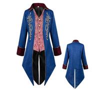 Manteau Redingote Costume Allongé Gothique De Pirate Pour Une Soirée