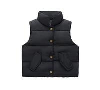 Manteau sans Manches GarçOn Enfant Vest Doudoune LèGe, GarçOn Gilet 1-10 Ans Automne Chaud LéGer Doux Et Confortable Fermeture à GlissièRe pour Le Quotidien DéContracté Coupe-Vent ExtéRieur