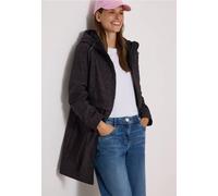 Manteau softshell à capuche et motif léopard