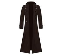 Manteau Steampunk Homme RéTro Veste Medievale Manche Longue Blouson Gothique Grande Taille Solide Cour Victorienne Halloween Costume Carnaval Cosplay Vintage Renaissance Manteaus