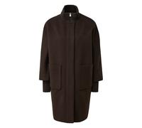 Manteau style cape chaud en laine mÃ©langÃ©e coupe Åuf Ã col tricot femme COMMA Marron 36
