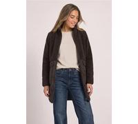 Manteau teddy à col montant avec empiècement matelassé