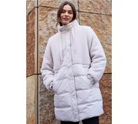 Cecil Femme Manteau Teddy Avec Mélange De Structures In Blanc, Gr: Xxl