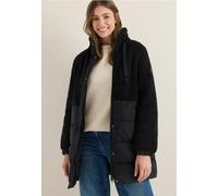 Manteau Teddy avec mélange de structures