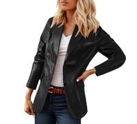 Manteau tendance grande taille à col en V avec poches pour un usage quotidien, parfait pour le printemps et l'été, marie bien avec un jean, facile d'entretien, lavable à la main ou en machine