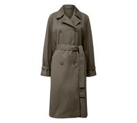 Manteau trench classique coupe en A à col tailleur et ceinture femme COMMA Vert L