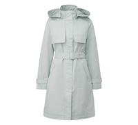 Manteau trench classique en coton coupe ajustÃ©e Ã capuche amovible femme COMMA Turquoise 48