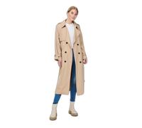 Trench coat Col à revers Ceinture à la taille beige Beige XS