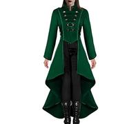 Manteau Victorien Femme,Manteau Victorien Femme | Manteau Steampunk Renaissance - Veste de trench longue queue d'hirondelle victorienne, uniforme de manteau de queue gothique, uniforme de mariage de m