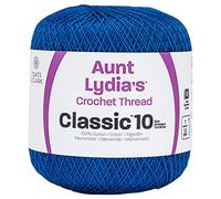 Manteaux : Crochet & Floss - Aunt Lydia's Coton classique pour crochet, taille 10 Dark Royal, 487